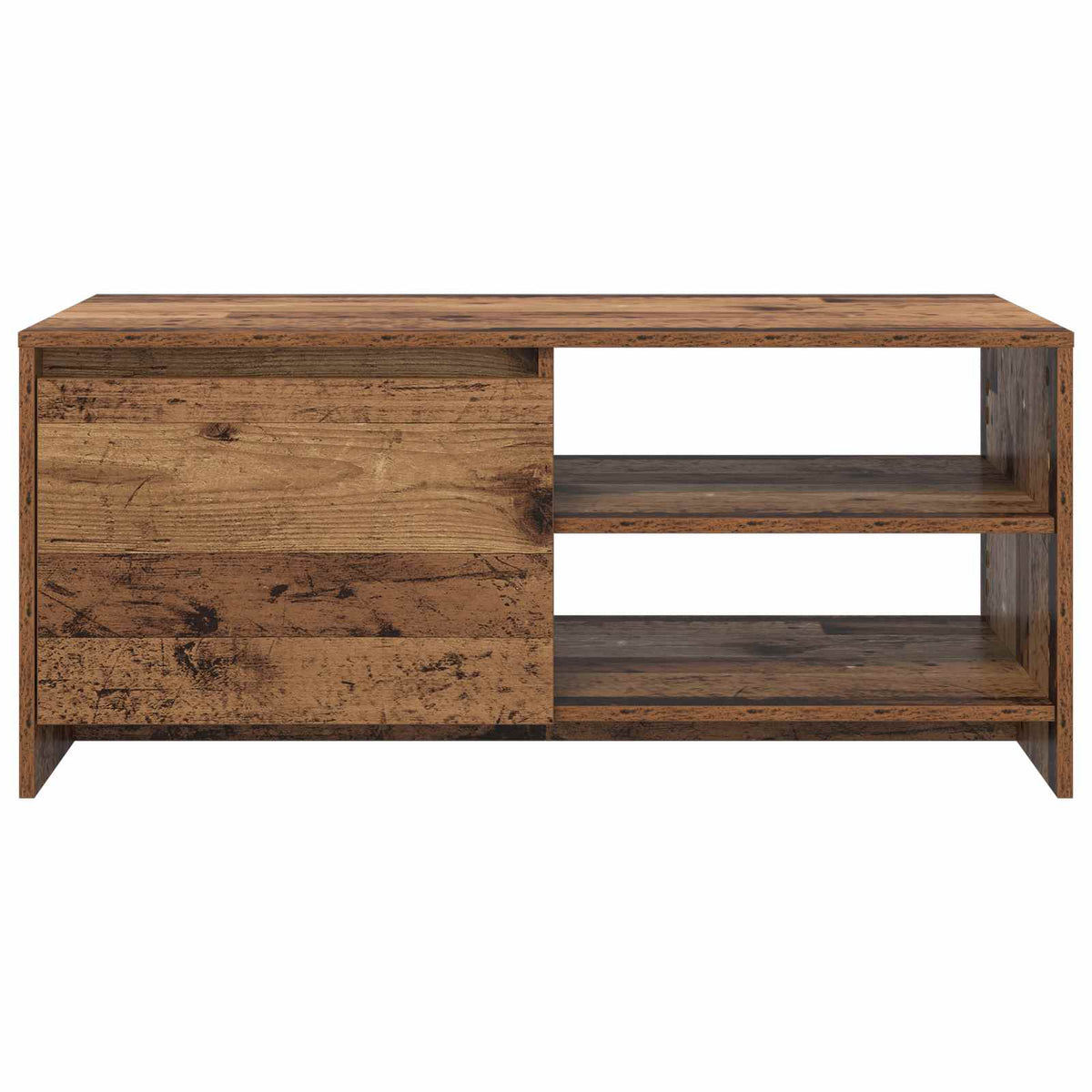 Coffee Table Old Wood 102 x 50 x 45 cm Engineered Wood