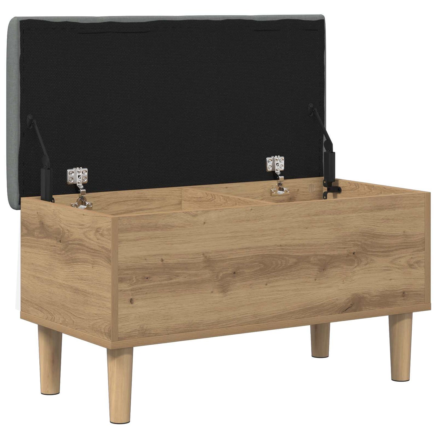 Storage Bench with Cushion Artisan Oak 82 x 42 x 46 cm