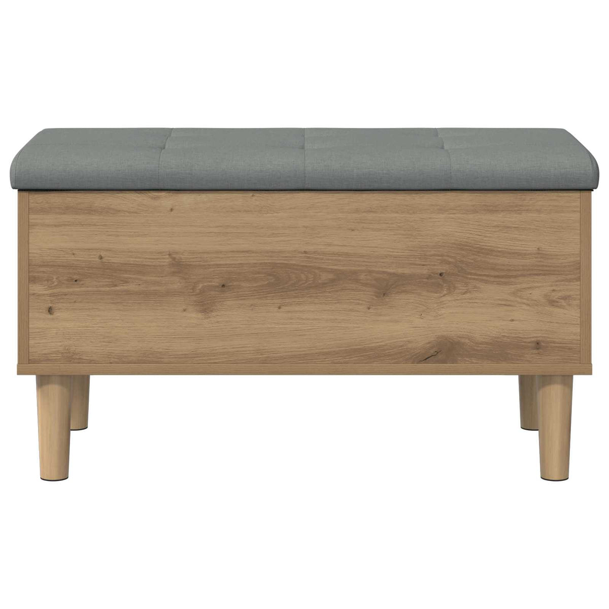 Storage Bench with Cushion Artisan Oak 82 x 42 x 46 cm