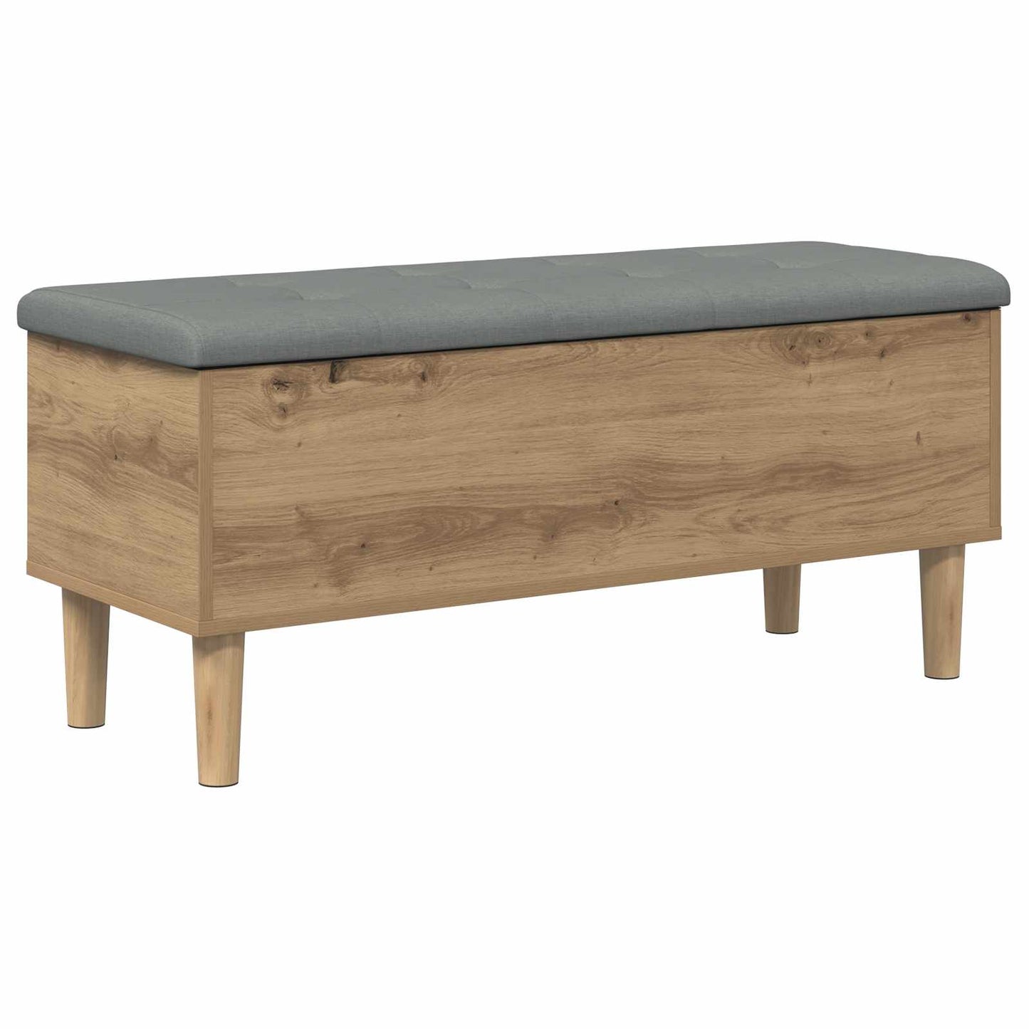Storage Bench with Cushion Artisan Oak 102 x 42 x 46 cm