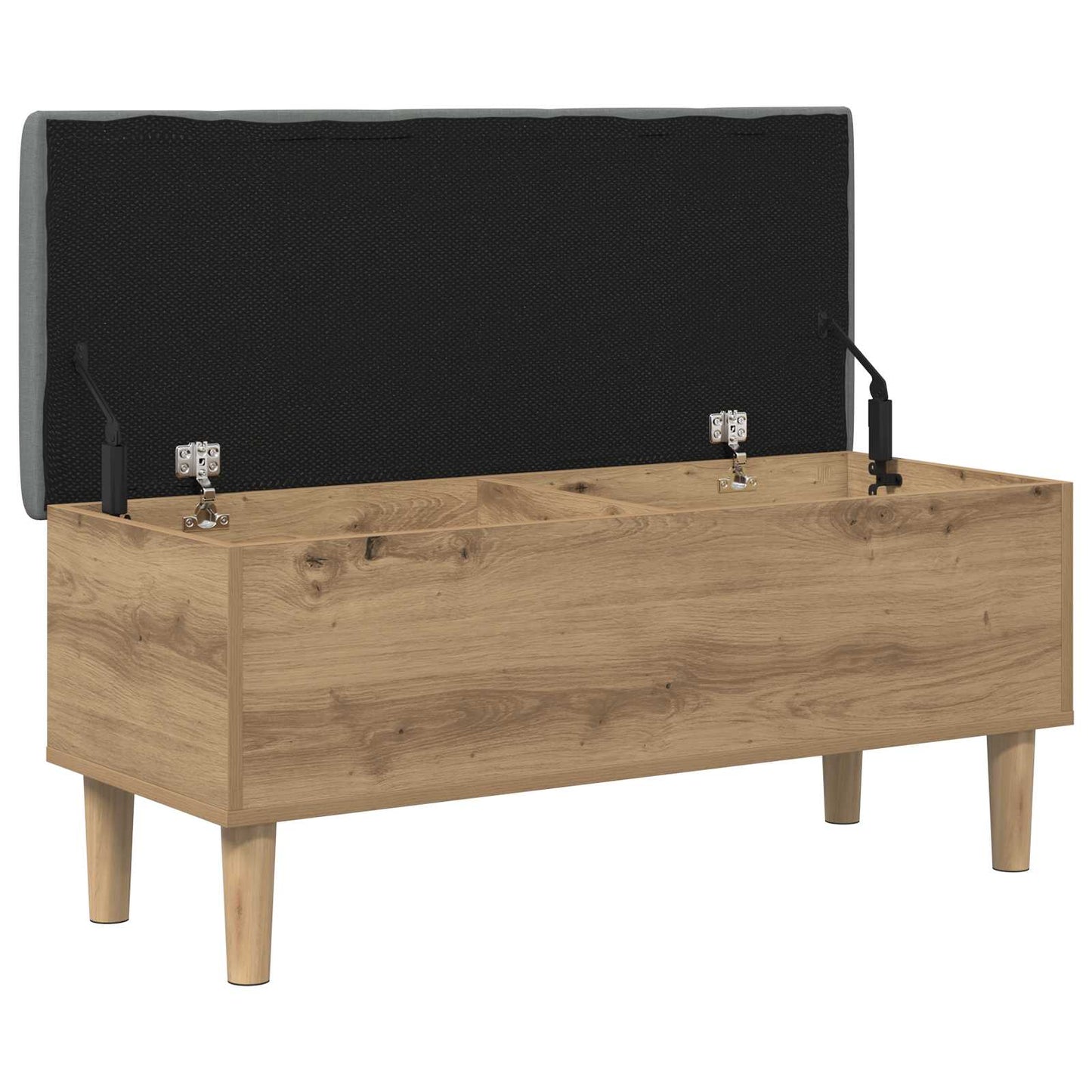 Storage Bench with Cushion Artisan Oak 102 x 42 x 46 cm