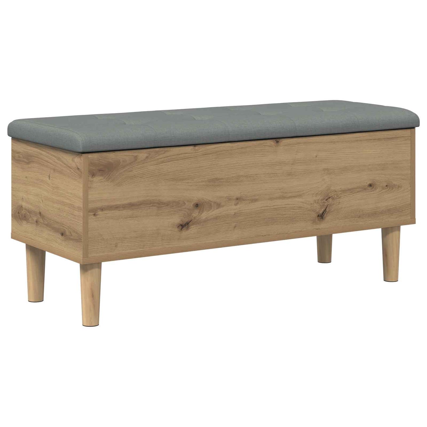 Storage Bench with Cushion Artisan Oak 102 x 42 x 46 cm