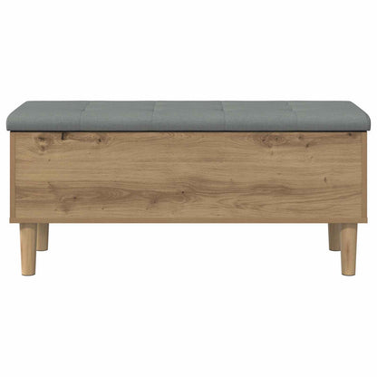 Storage Bench with Cushion Artisan Oak 102 x 42 x 46 cm