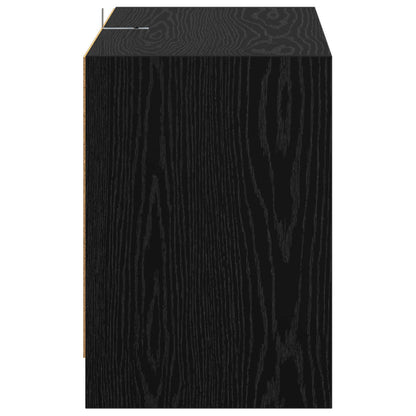 TV Cabinet 147 x 35 x 50 cm Black Oak Engineered Wood