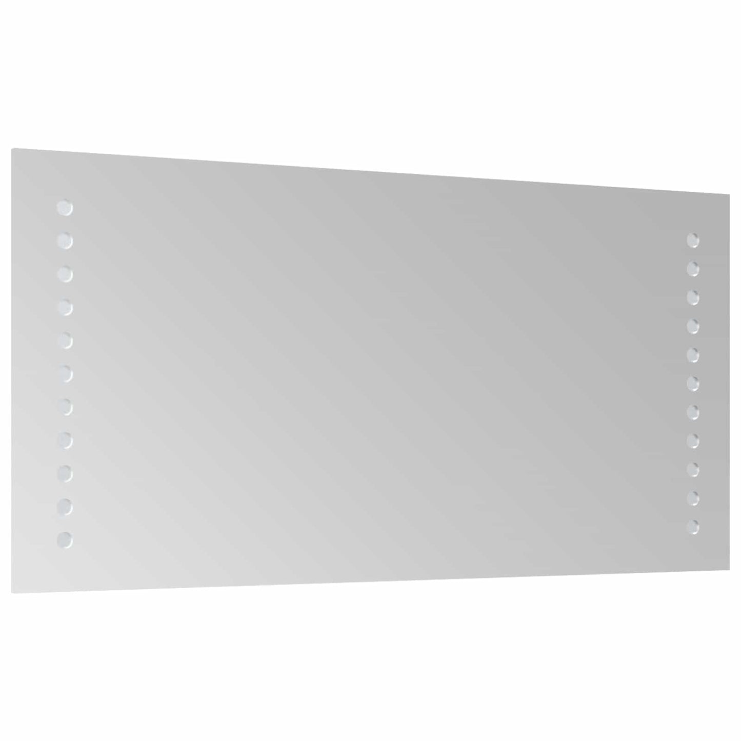 LED Bathroom Mirror Transparent 40 x 20 cm Tempered Glass