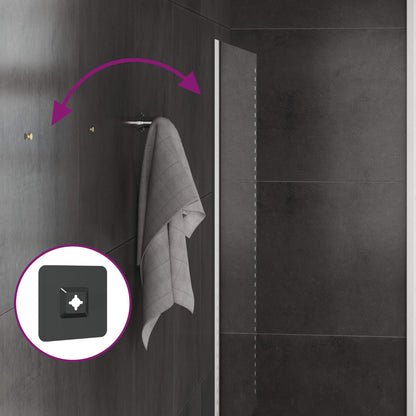 LED Bathroom Mirror Transparent 40 x 60 cm Tempered Glass