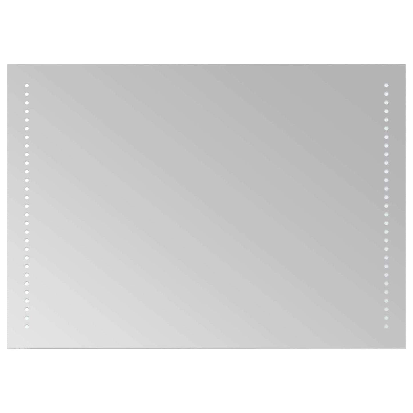 LED Bathroom Mirror Transparent 50 x 70 cm Tempered Glass