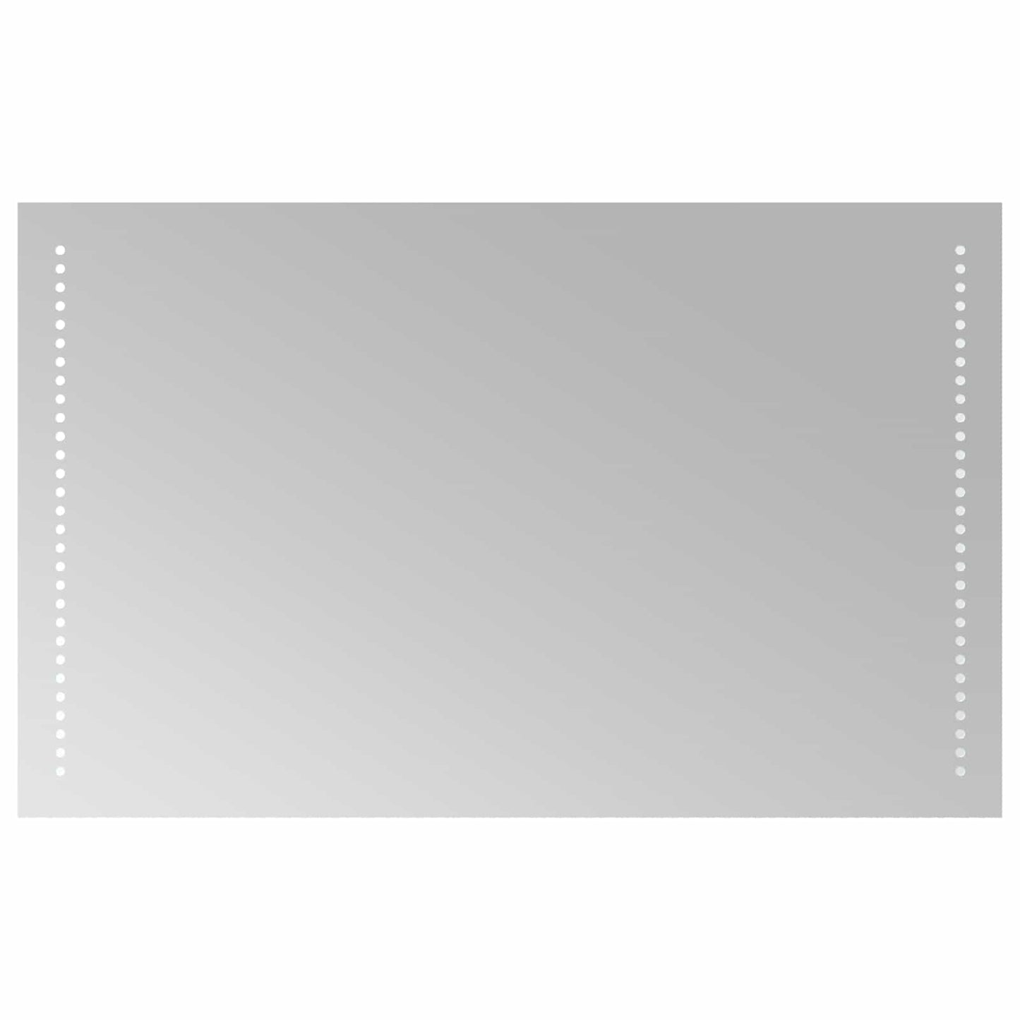 LED Bathroom Mirror Transparent 50 x 80 cm Tempered Glass