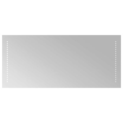 LED Bathroom Mirror Transparent 40 x 90 cm Tempered Glass