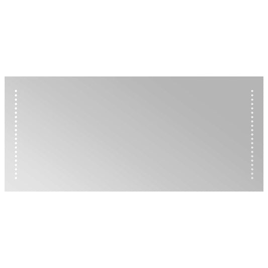 LED Bathroom Mirror Transparent 90 x 40 cm Tempered Glass
