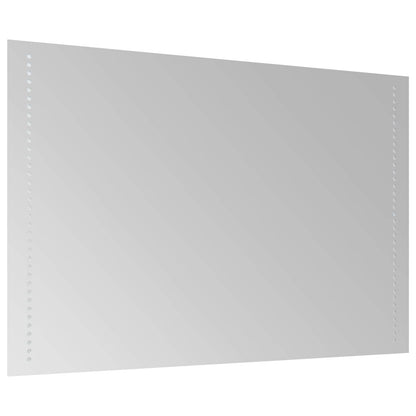 LED Bathroom Mirror Transparent 60 x 90 cm Tempered Glass