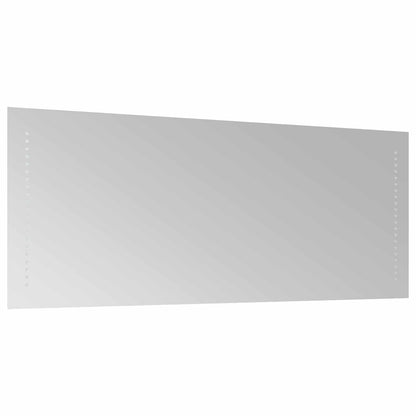 LED Bathroom Mirror Transparent 40 x 10 cm Tempered Glass