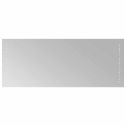 LED Bathroom Mirror Transparent 40 x 10 cm Tempered Glass