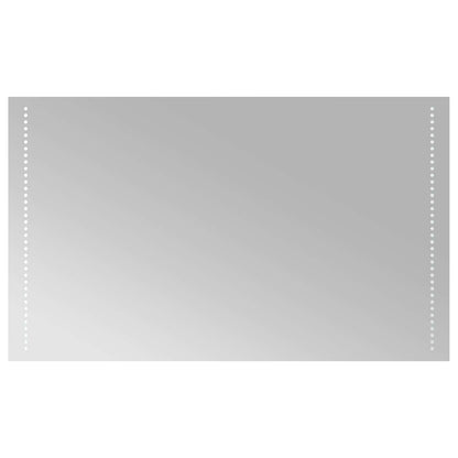 LED Bathroom Mirror Transparent 60 x 10 cm Tempered Glass