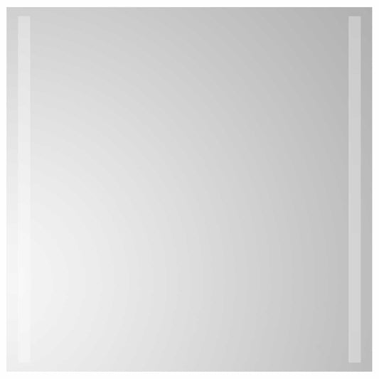 LED Bathroom Mirror Transparent 60 x 60 cm Tempered Glass