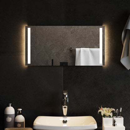 LED Bathroom Mirror Transparent 60 x 30 cm Tempered Glass