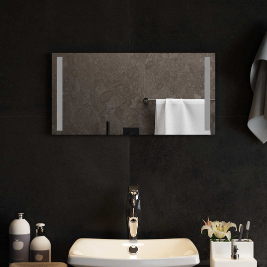 LED Bathroom Mirror Transparent 60 x 30 cm Tempered Glass