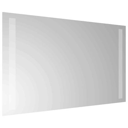 LED Bathroom Mirror Transparent 60 x 30 cm Tempered Glass