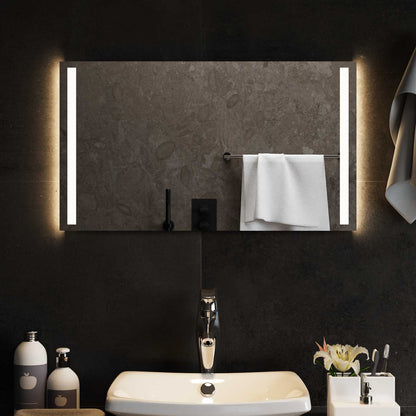 LED Bathroom Mirror Transparent 70 x 40 cm Tempered Glass