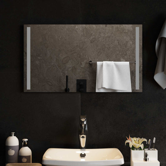 LED Bathroom Mirror Transparent 70 x 40 cm Tempered Glass