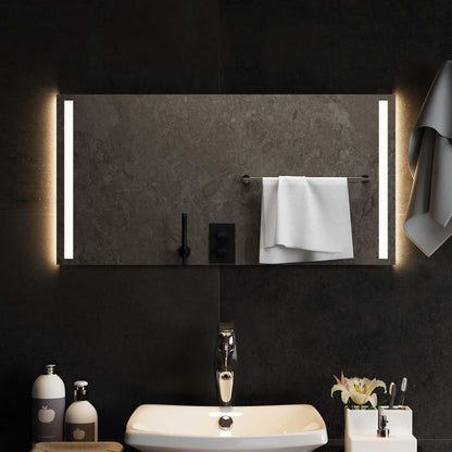 LED Bathroom Mirror Transparent 80 x 40 cm Tempered Glass