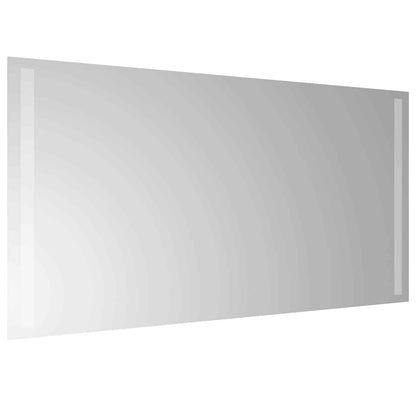 LED Bathroom Mirror Transparent 80 x 40 cm Tempered Glass