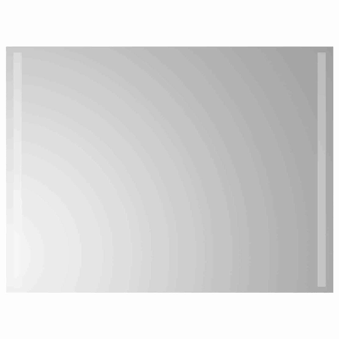 LED Bathroom Mirror Transparent 80 x 60 cm Tempered Glass