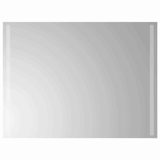 LED Bathroom Mirror Transparent 80 x 60 cm Tempered Glass