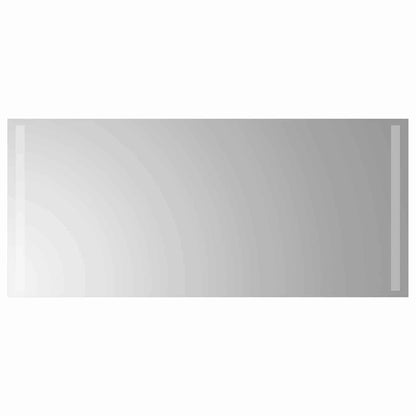 LED Bathroom Mirror Transparent 90 x 40 cm Tempered Glass