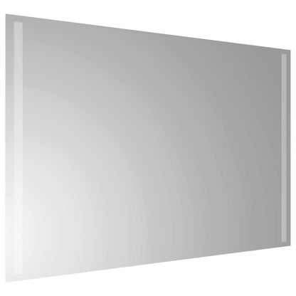 LED Bathroom Mirror Transparent 90 x 60 cm Tempered Glass