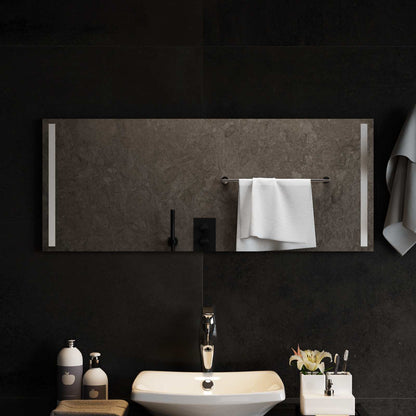 LED Bathroom Mirror Transparent 100 x 40 cm Tempered Glass