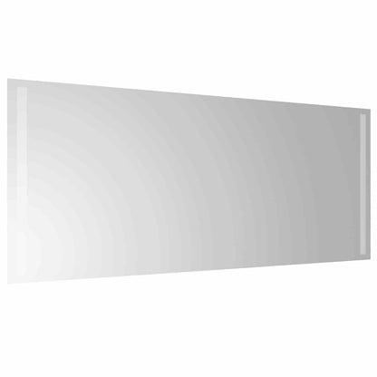 LED Bathroom Mirror Transparent 100 x 40 cm Tempered Glass