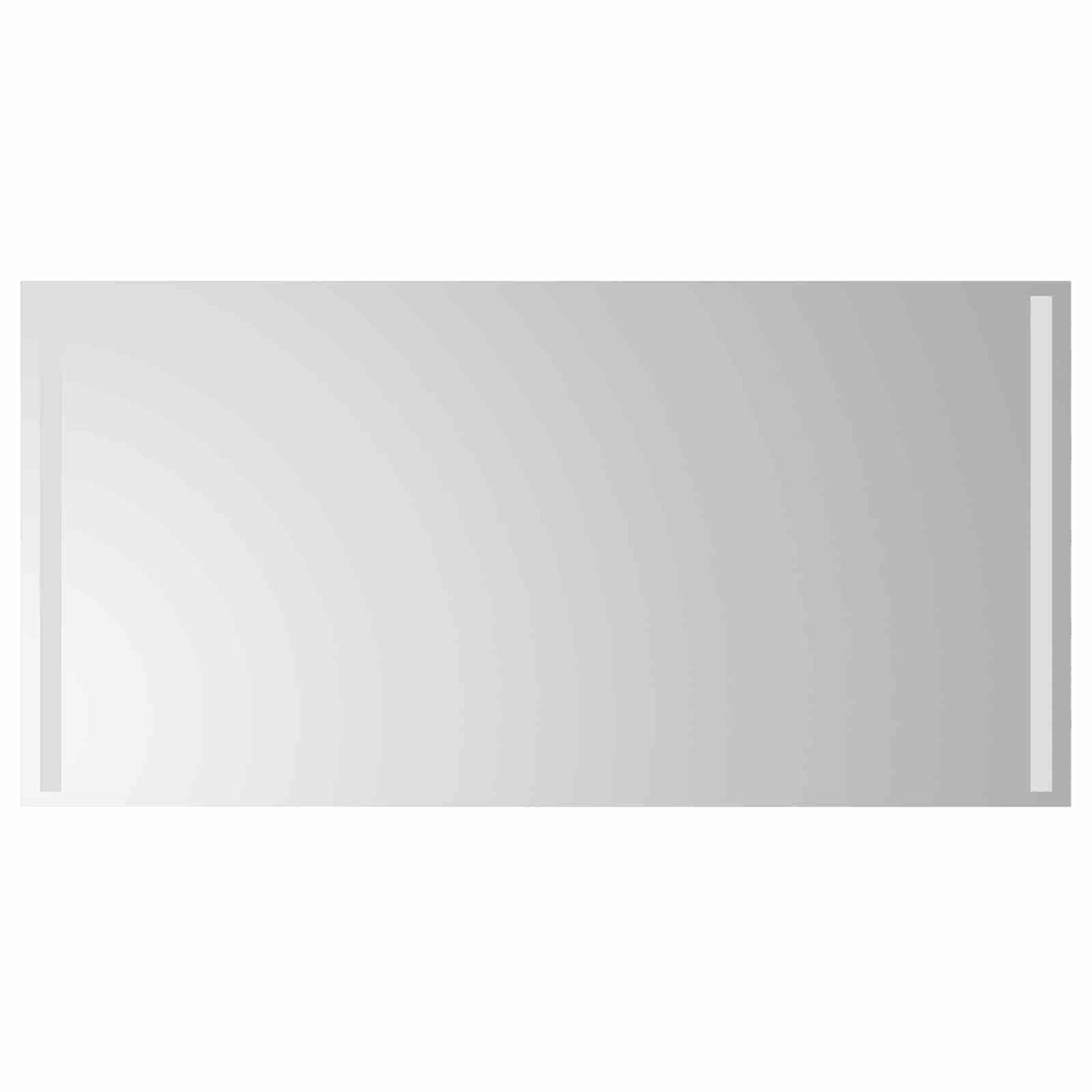LED Bathroom Mirror Transparent 100 x 50 cm Tempered Glass
