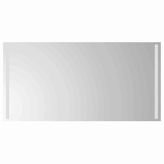 LED Bathroom Mirror Transparent 100 x 60 cm Tempered Glass