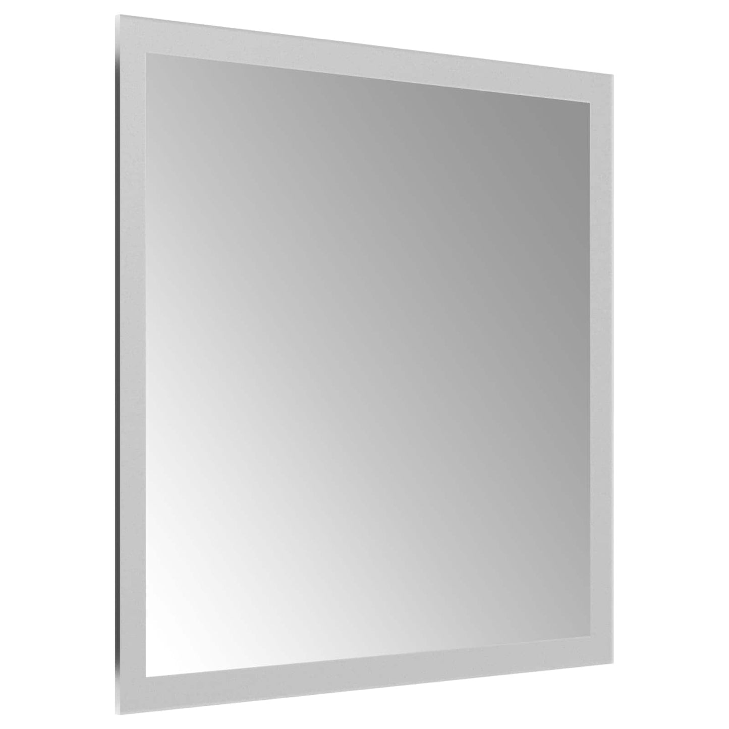 LED Bathroom Mirror Transparent 30 x 30 cm Tempered Glass