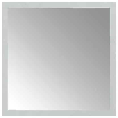 LED Bathroom Mirror Transparent 30 x 30 cm Tempered Glass