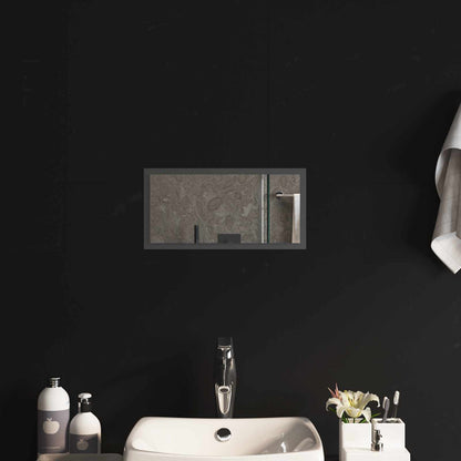 LED Bathroom Mirror Transparent 40 x 20 cm Tempered Glass