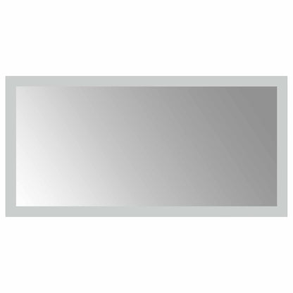 LED Bathroom Mirror Transparent 40 x 20 cm Tempered Glass