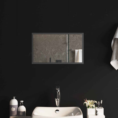 LED Bathroom Mirror Transparent 50 x 30 cm Tempered Glass