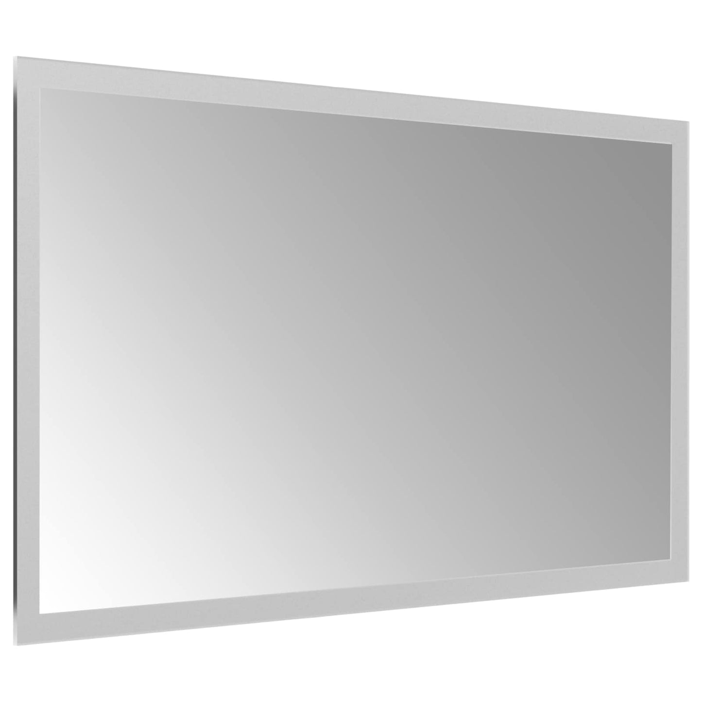 LED Bathroom Mirror Transparent 50 x 30 cm Tempered Glass