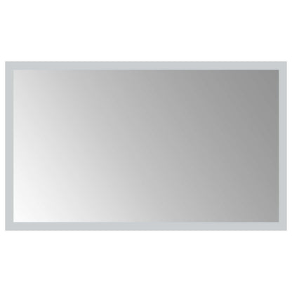 LED Bathroom Mirror Transparent 50 x 30 cm Tempered Glass