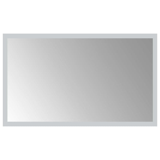 LED Bathroom Mirror Transparent 50 x 30 cm Tempered Glass