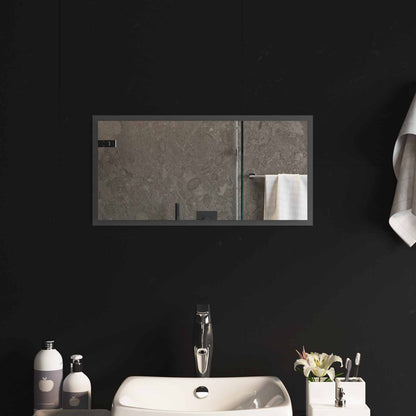 LED Bathroom Mirror Transparent 60 x 30 cm Tempered Glass