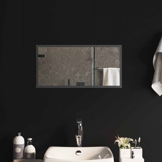 LED Bathroom Mirror Transparent 60 x 30 cm Tempered Glass