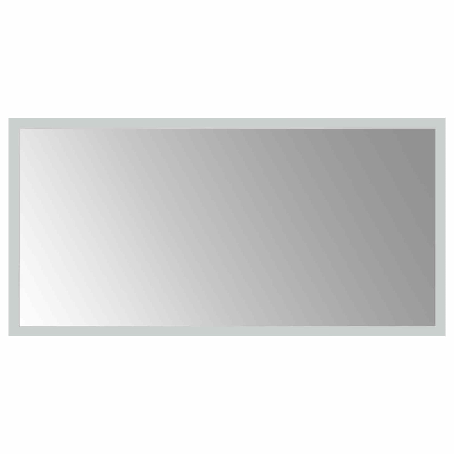 LED Bathroom Mirror Transparent 60 x 30 cm Tempered Glass
