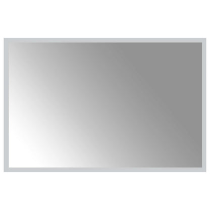 LED Bathroom Mirror Transparent 60 x 40 cm Tempered Glass