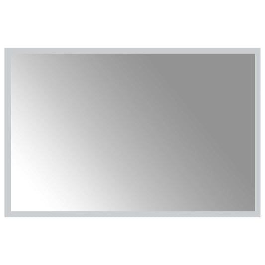 LED Bathroom Mirror Transparent 60 x 40 cm Tempered Glass