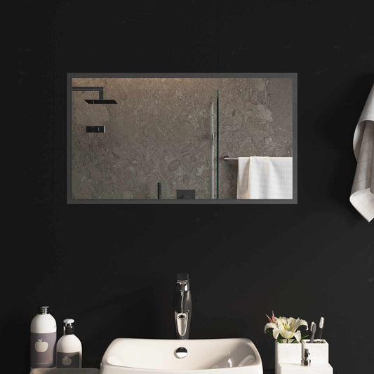 LED Bathroom Mirror Transparent 70 x 40 cm Tempered Glass