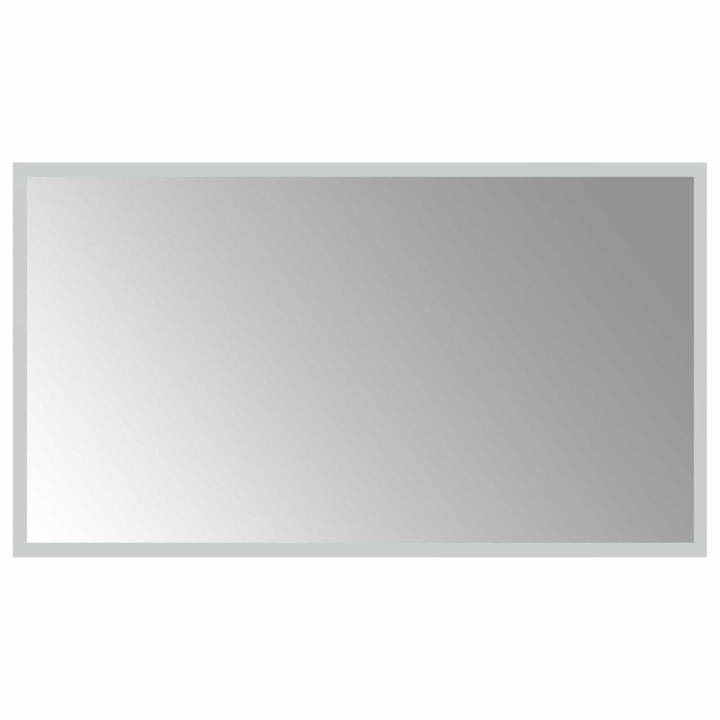 LED Bathroom Mirror Transparent 70 x 40 cm Tempered Glass