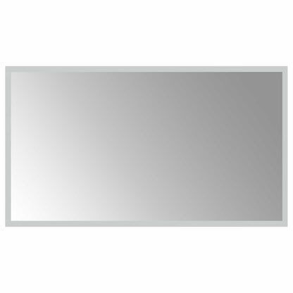 LED Bathroom Mirror Transparent 70 x 40 cm Tempered Glass